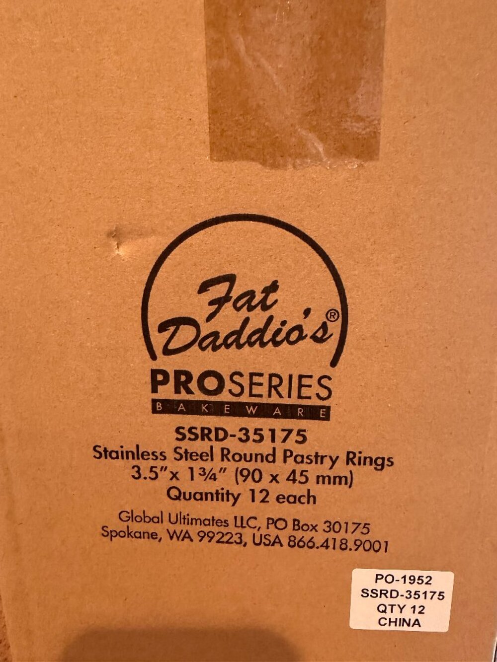 Daddios pastry rings NIB